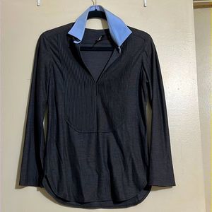 Vintage LANVIN top with removable collar